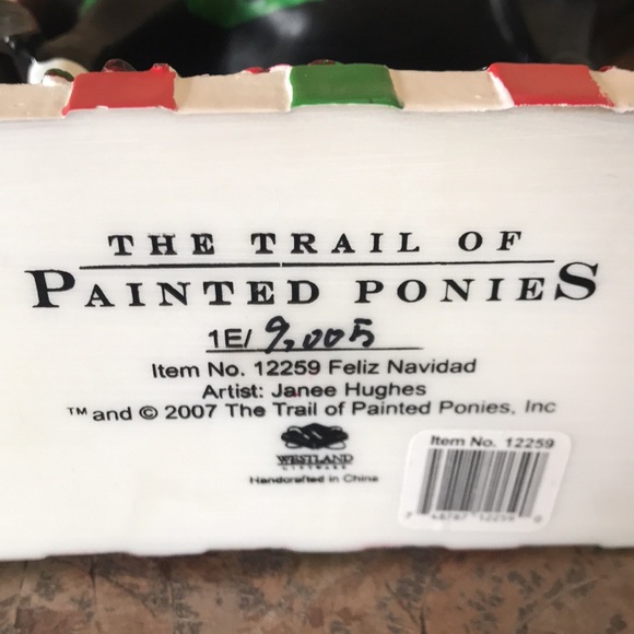 Vintage The Trail of Painted Ponies hand painted Felix Navidad Christmas horse - Picture 10 of 11